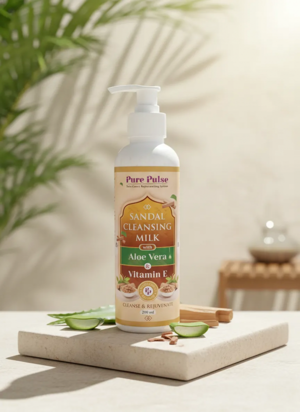Sandal Cleansing Milk With Vitamin E